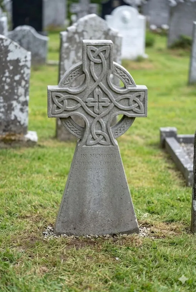 Pristine white marble headstone with clear sharp lettering after restoration