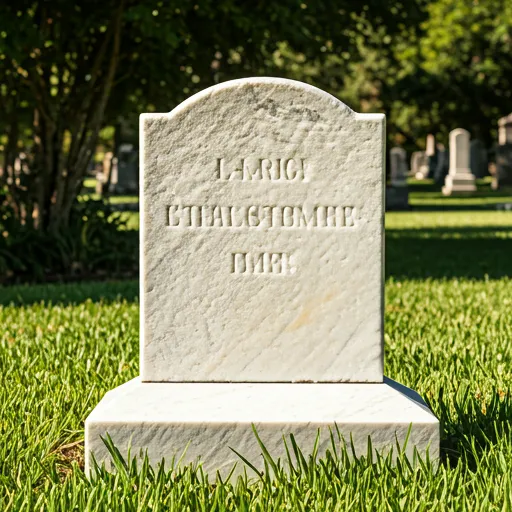 Restored headstone — after preservation
